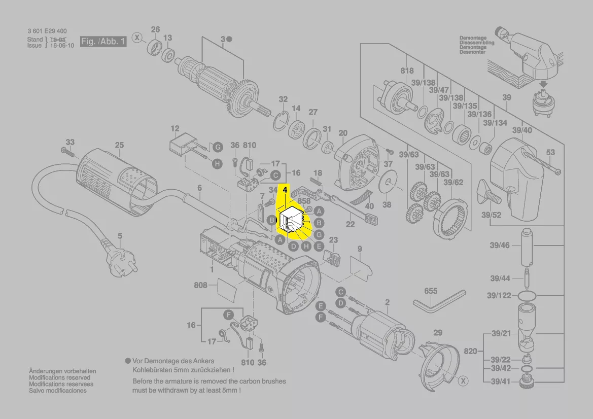 Interrupteur réf. 1 607 200 238  BOSCH